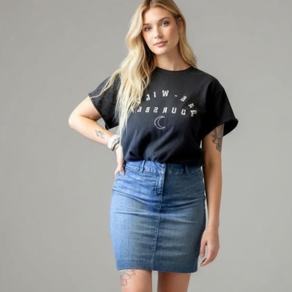 GAP JEANS | Vintage Denim Pocket Fitted Mini Skirt Blue